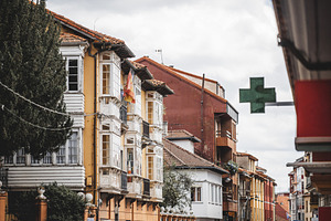 Traditional Asturian Town Facade, an Architecture Photo by SkyNext