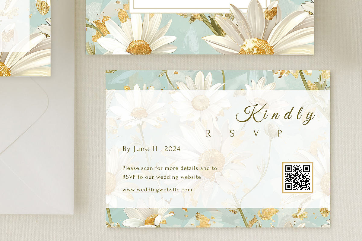 Floral Wedding Invitation Suite, an Invitation Template by Hazel Home (Photo 5 of 7)