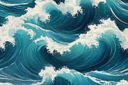 Ocean Waves, a Decorative Illustration by h.utomo (Thumbnail 4 of 31)