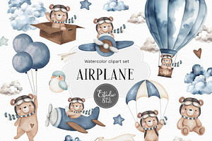 Bear and airplane
