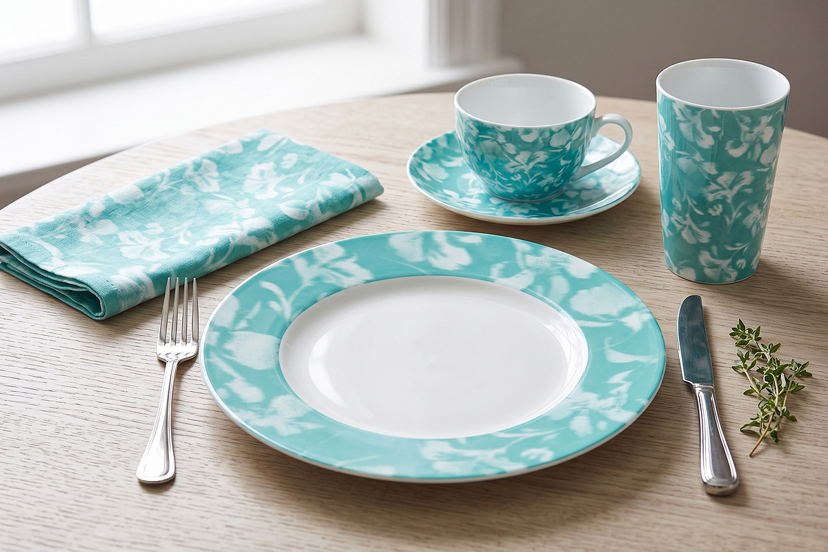 Seamless Blurred Mint Floral Pattern, a Pattern Graphic by Talip Memis (Photo 4 of 13)