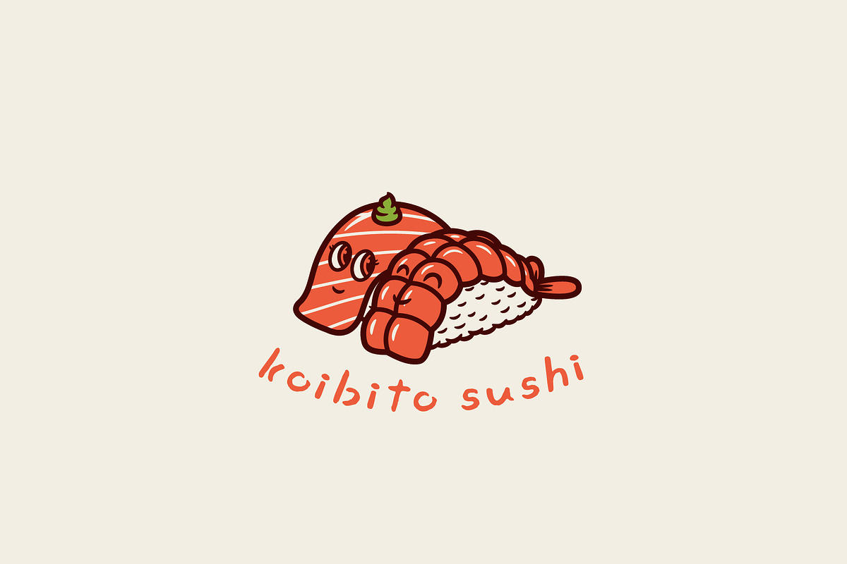 Koibito Sushi Logo Template, a Branding & Logo Template by Kreasi Malam (Photo 1 of 4)