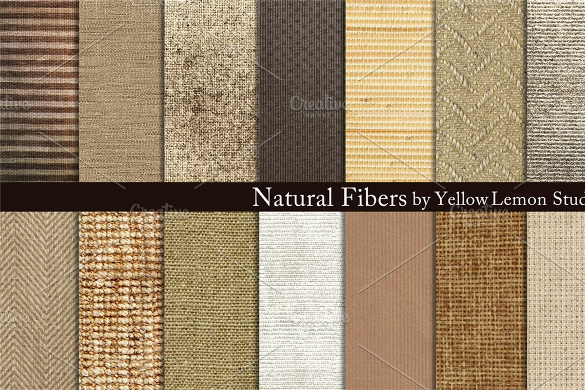 Natural Fibers burlap, linen, woven, a Texture Graphic by Yellow Lemon Studios