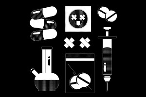 Flat Drugs Asset Illustration, an Object Illustration by graphicook