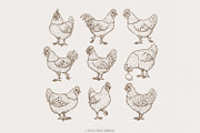 Vintage Chicken Lover PNG, an Illustration by SharpMarketplace (Thumbnail 1 of 9)