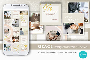 GRACE Instagram Puzzle / CANVA