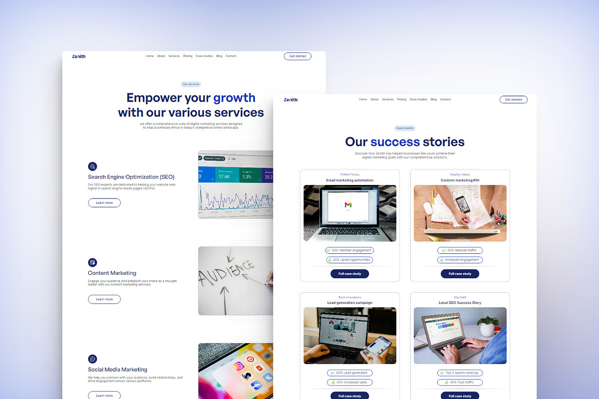 Zenith - Marketing Agency Template, a Landing Page Template by THdesign (Photo 4 of 4)