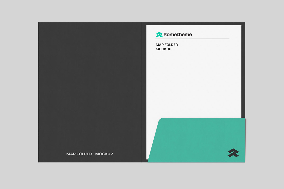 Map Folder vol.01 - Mockup, a Mockup by Rometheme Std