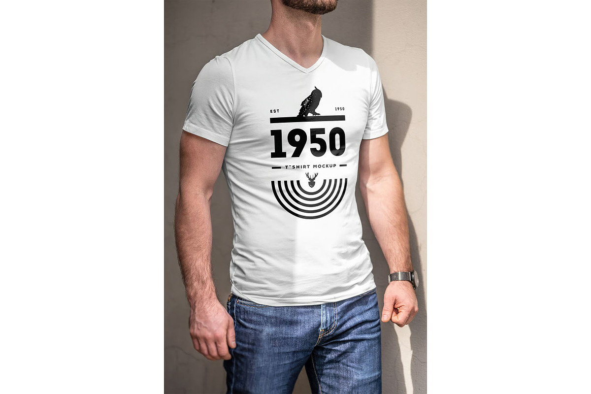 T-Shirt Mock-up, a Shirt Mockup by zippypixelstudio (Photo 3 of 11)