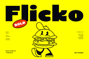 Flicko – Food Branding Bold Font, a Sans Serif Font by Say Studio (Thumbnail 1 of 9)