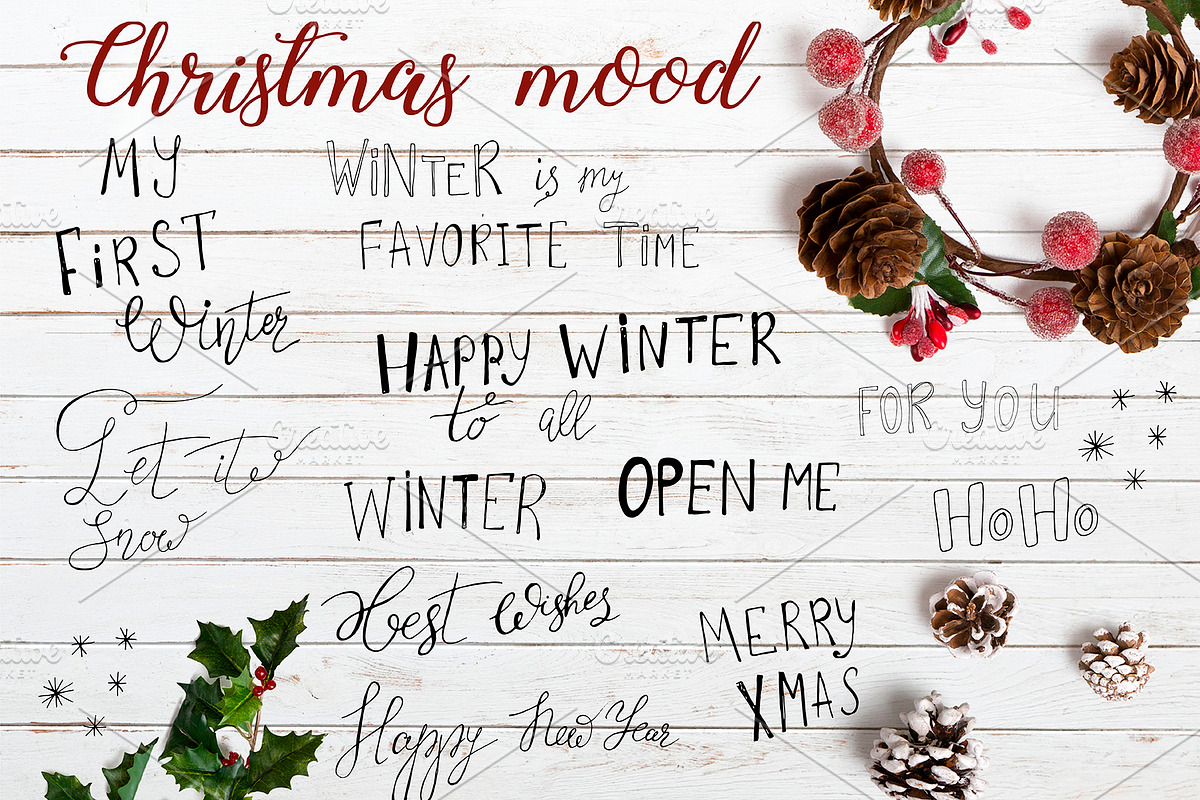 CHRISTMAS MOOD. Design toolkit, an Illustration by SaharaArt (Photo 3 of 7)
