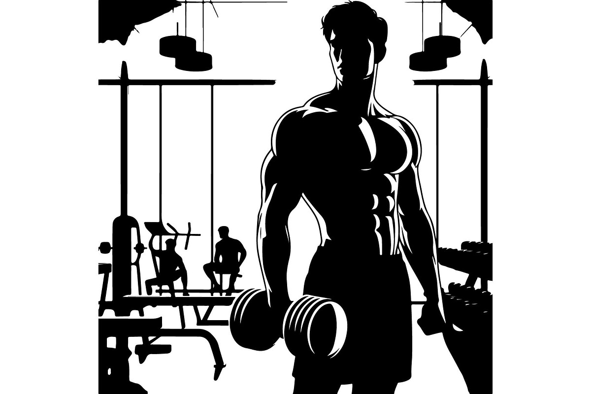 Bodybuilder Silhouette Bundle, an Object Graphic by Creativeshirt (Photo 11 of 13)