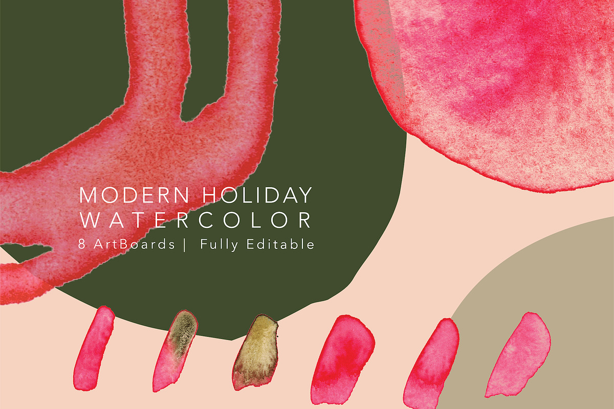 Modern Holiday Collection, a Pattern Graphic by The Collective Studio (Photo 1 of 8)