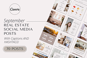 September Real Estate Social Media, a Social Media Template by Marketing Templates Co. (Thumbnail 1 of 9)
