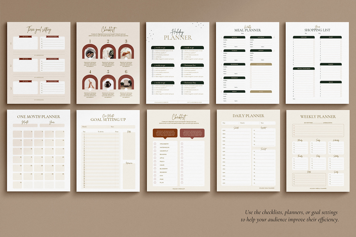 Holiday Gift Guide / CANVA, InDesign, a Magazine Template by Mirazz (Photo 18 of 22)