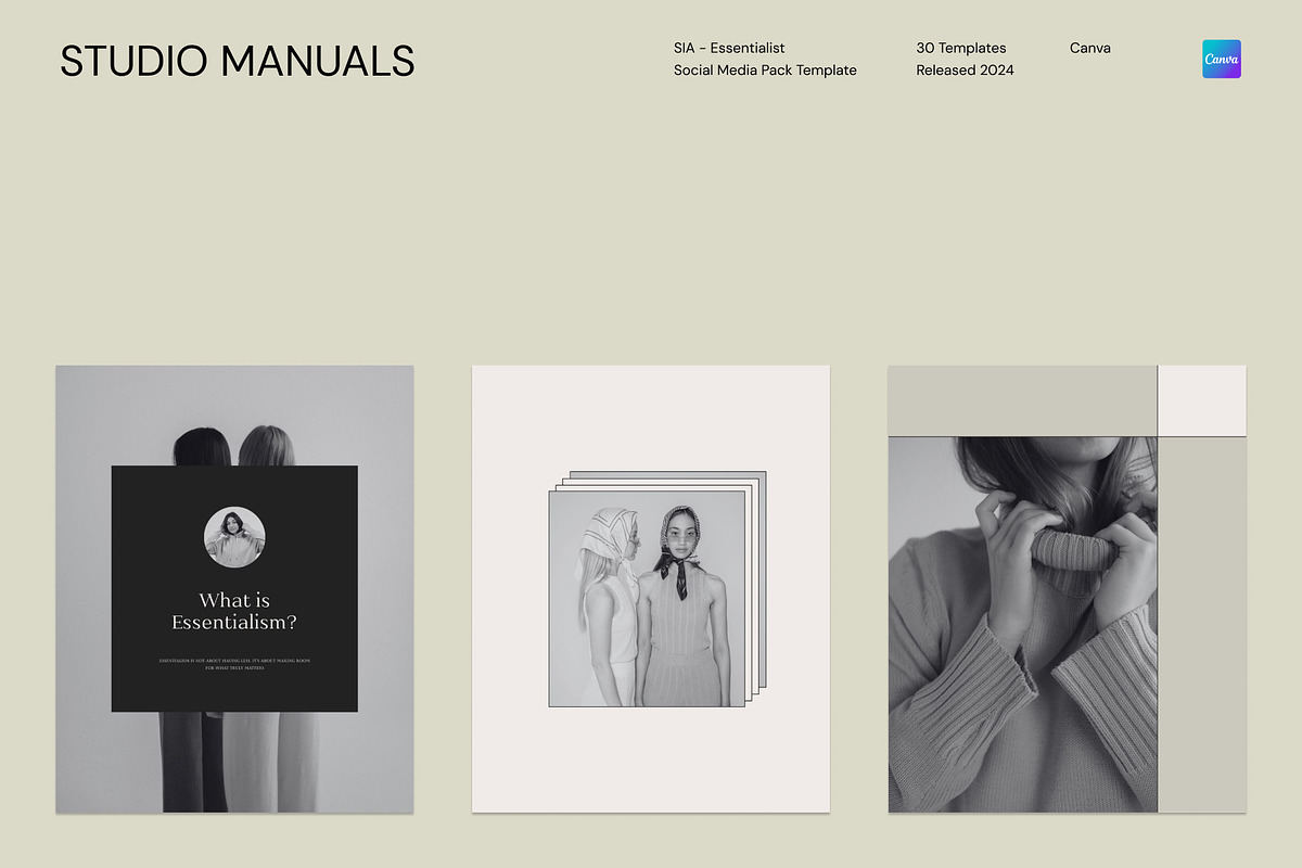 SIA – Essentialist Social Media Pack, a Social Media Template by Studio Manuals (Photo 3 of 8)