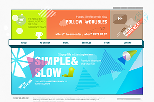 simple&slow website design