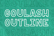 Goulash Outline, a Font by Satchel & Sage (Thumbnail 2 of 4)