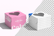 Cake Box Mockup, a Packaging Mockup by graphicsauce (Thumbnail 3 of 3)