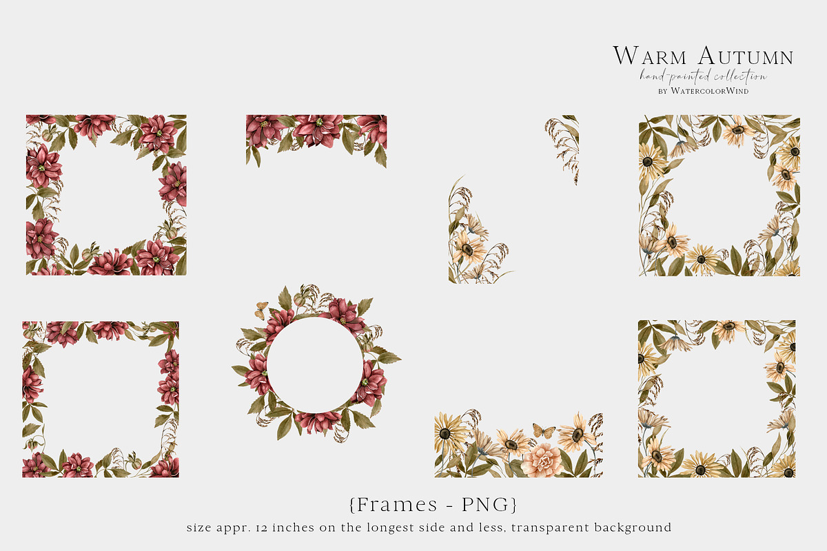 Fall Clipart Dahlia Flowers, an Illustration by WatercolorWind (Photo 6 of 11)