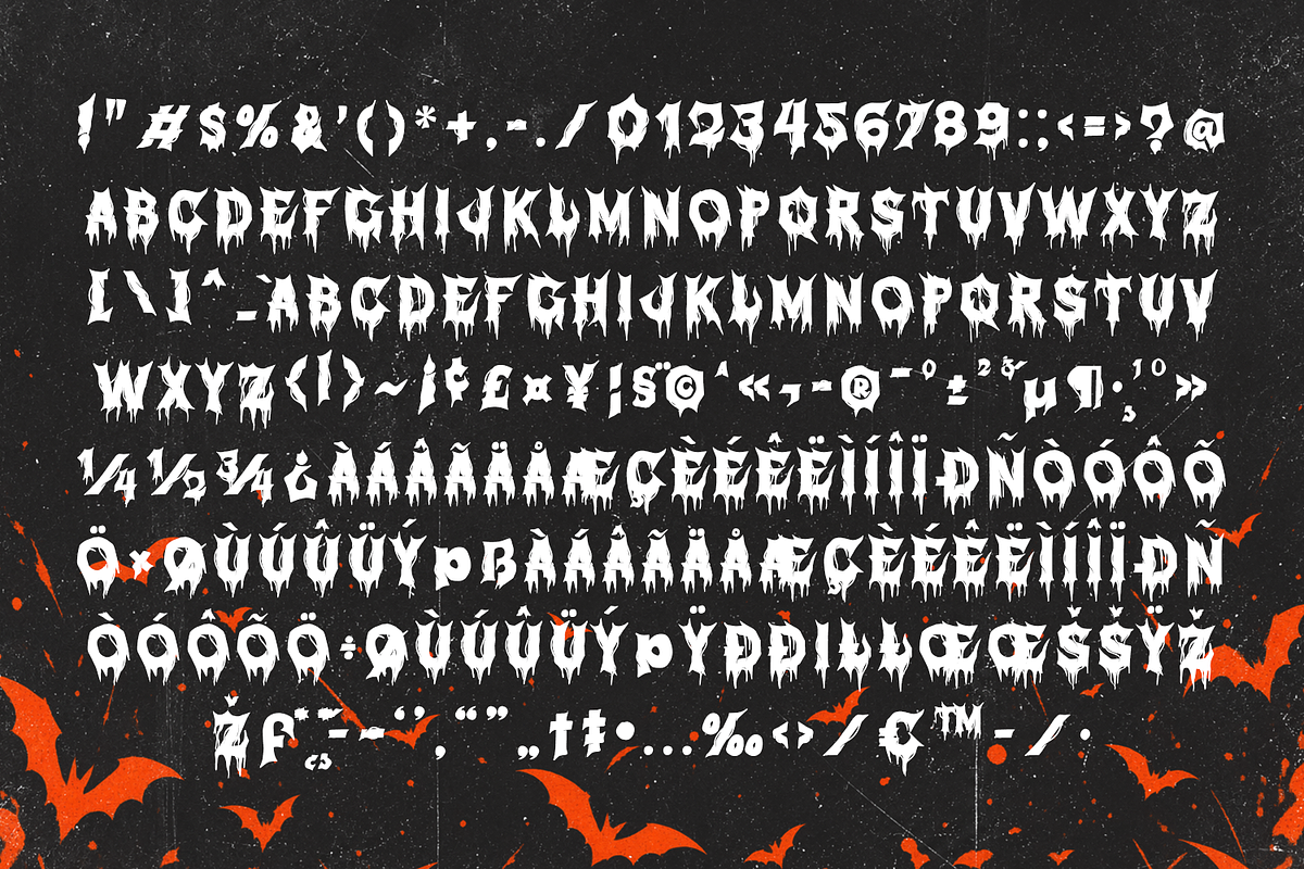 Misery Haunted Dramatic Horror, a Blackletter Font by Haps Space (Photo 5 of 12)