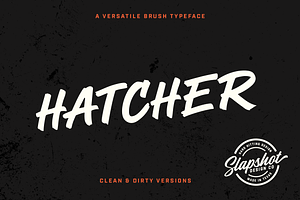 Hatcher - A Versatile Brush Font