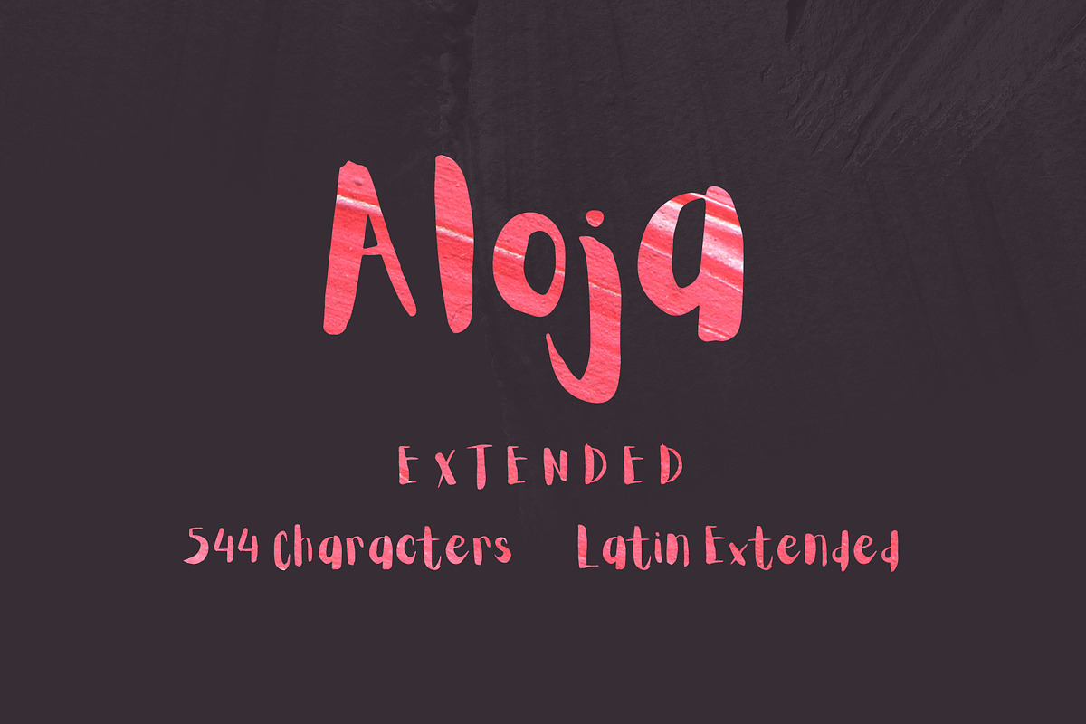 Aloja Extended Brush Font, a Handwritten Font by Wild Ones (Photo 13 of 13)