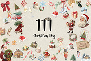 Cozy Christmas Holiday Set, a Seasonal Illustration by RevintageStudio (Thumbnail 1 of 6)