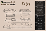Procreate Furniture stamp brushes, a Brush Add-On by PDknyStudio (Thumbnail 6 of 6)