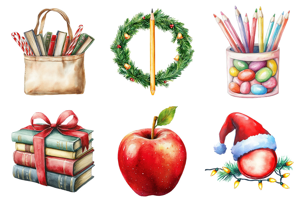 Christmas School Teacher Sublimation, an Illustration by Daily.Designs (Photo 2 of 5)