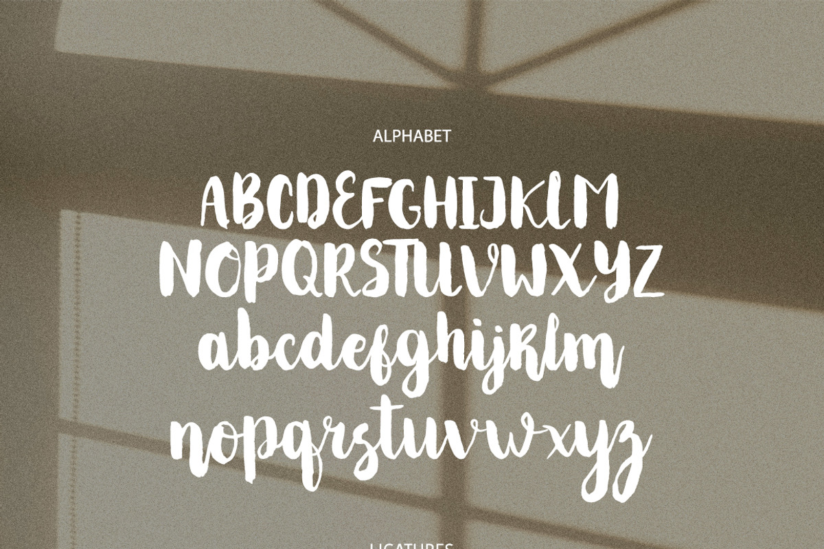 Goldberry brush hand-drawn font preview 5