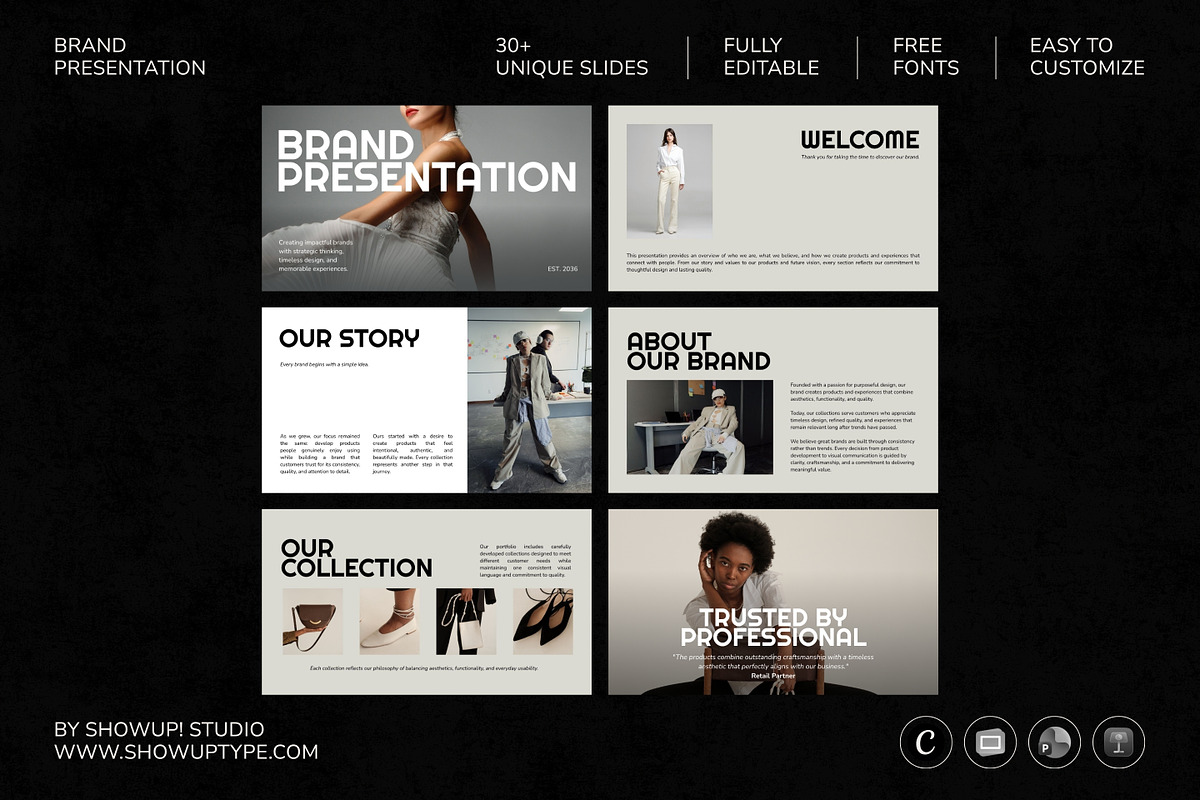 Luxury Brand Presentation Template, a Presentation Template by ShowUp! Studio (Photo 1 of 6)