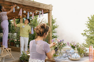 Garden disco party with friends deco, a Photo by Dvoevnore photos