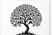 Elegant dream tree silhouette design, a Healthcare Illustration by Amazin_art (Thumbnail 17 of 43)