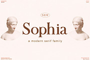 Sophia Serif | Family Font, a Serif Font by Bosstype Studio (Thumbnail 1 of 12)