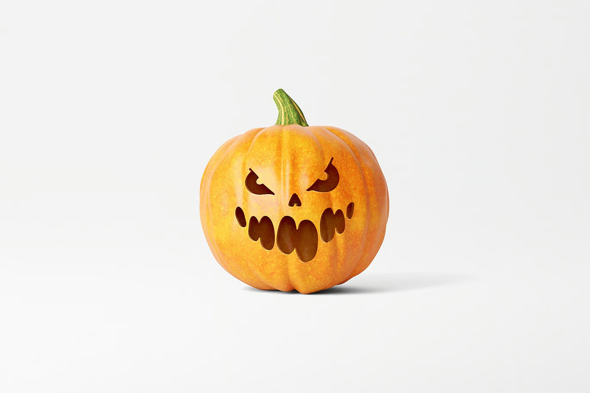 Halloween Pumpkin Mockup, a Product Mockup by zpackcreative (Photo 2 of 7)