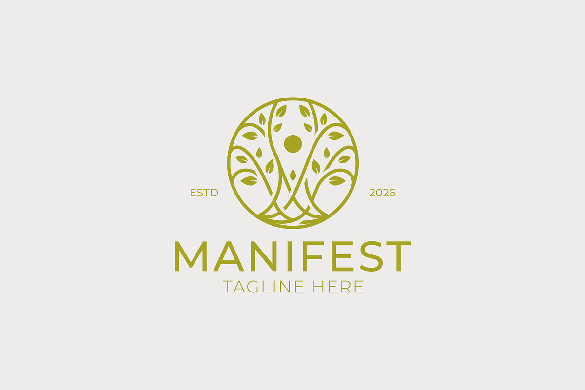 Manifest Abstract Tree Logo Design, a Branding & Logo Template by Signatoro (Photo 2 of 3)