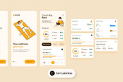 Wellness Tracker Mobile App UI Kit, an UI Kit Template by SLAB! Design (Thumbnail 3 of 3)