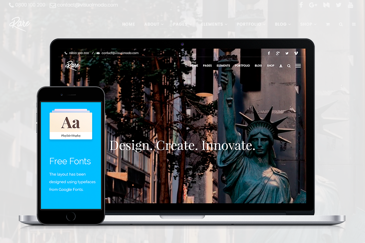 Rare - Multi-Purpose WordPress Theme, a WordPress Template by Visualmodo (Photo 12 of 14)