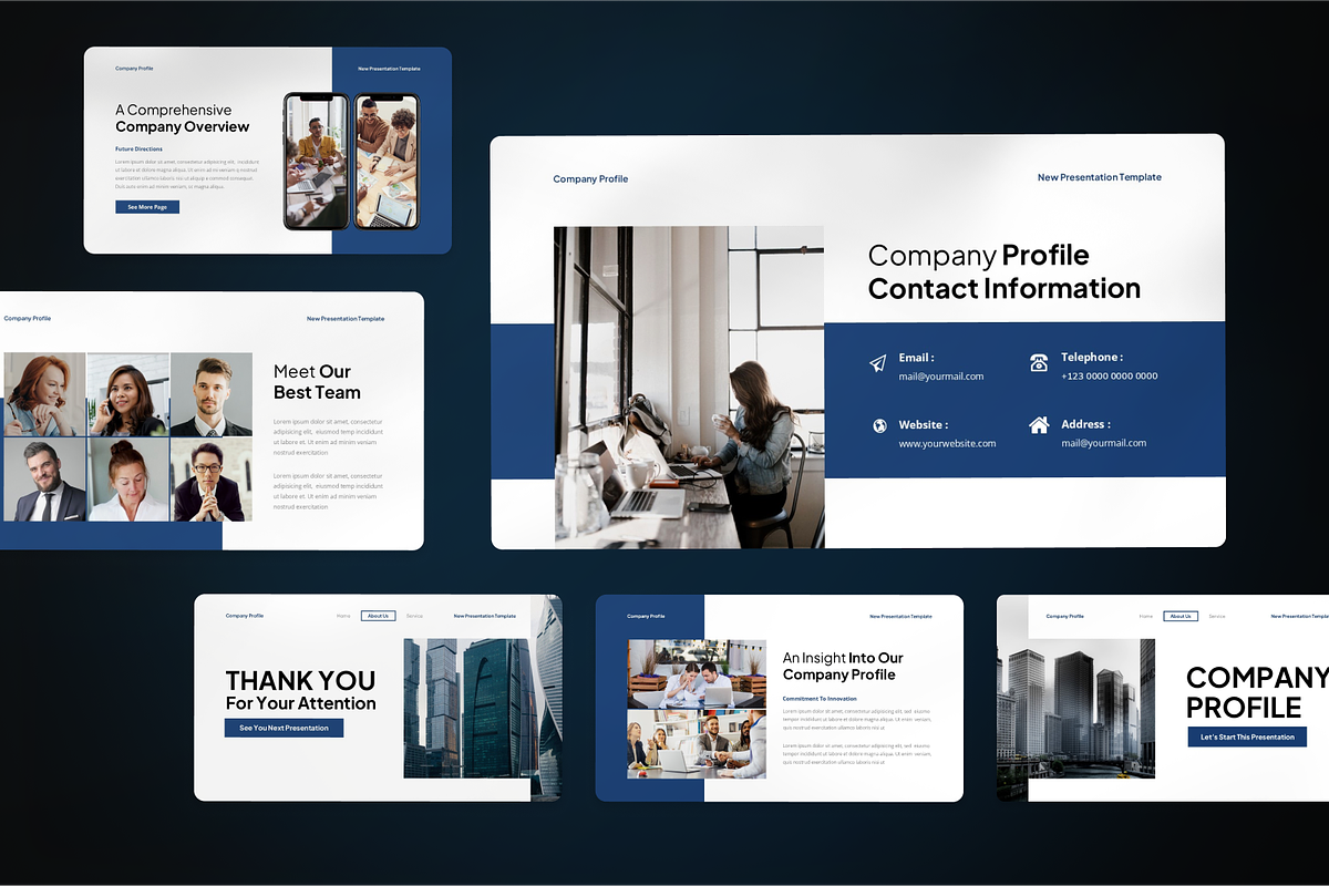 Corporate Company Profile Keynote, a Presentation Template by SquidPixey (Photo 6 of 7)