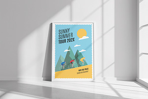 Bicycle Tour Poster, a Poster Template by Me55enjah Design