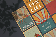 Van Life Adventure Retro Posters, a Decorative Illustration by lokfrid (Thumbnail 8 of 8)