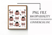 Halloween Pumpkin PNG, Coquette Bow, an Illustration by Libby Wishes (Thumbnail 3 of 6)