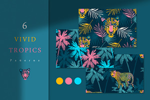 Vivid Tropics - Seamless Patterns