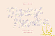 CS Brenda Dashed, a Script Font by Craft Supply Co. (Thumbnail 7 of 8)