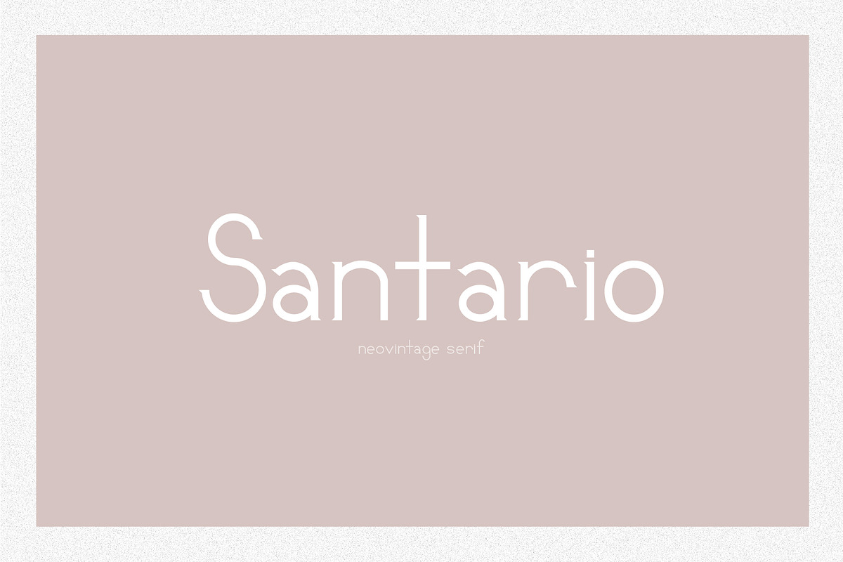 Santario | a serif font, a Serif Font by white supply (Photo 1 of 3)