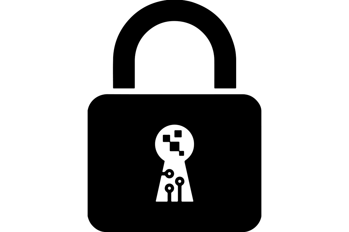 Padlock and Security Keyhole, a Technology Illustration by balal (Photo 5 of 13)