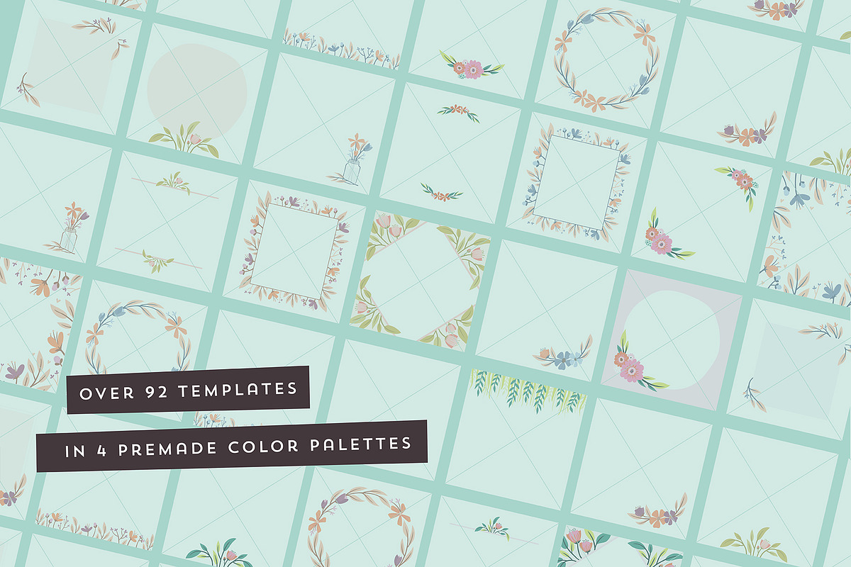 Floral social media templates, a Social Media Template by Jelligun (Photo 6 of 7)
