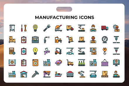 Manufacturing Icons, an Icon by Guapoo