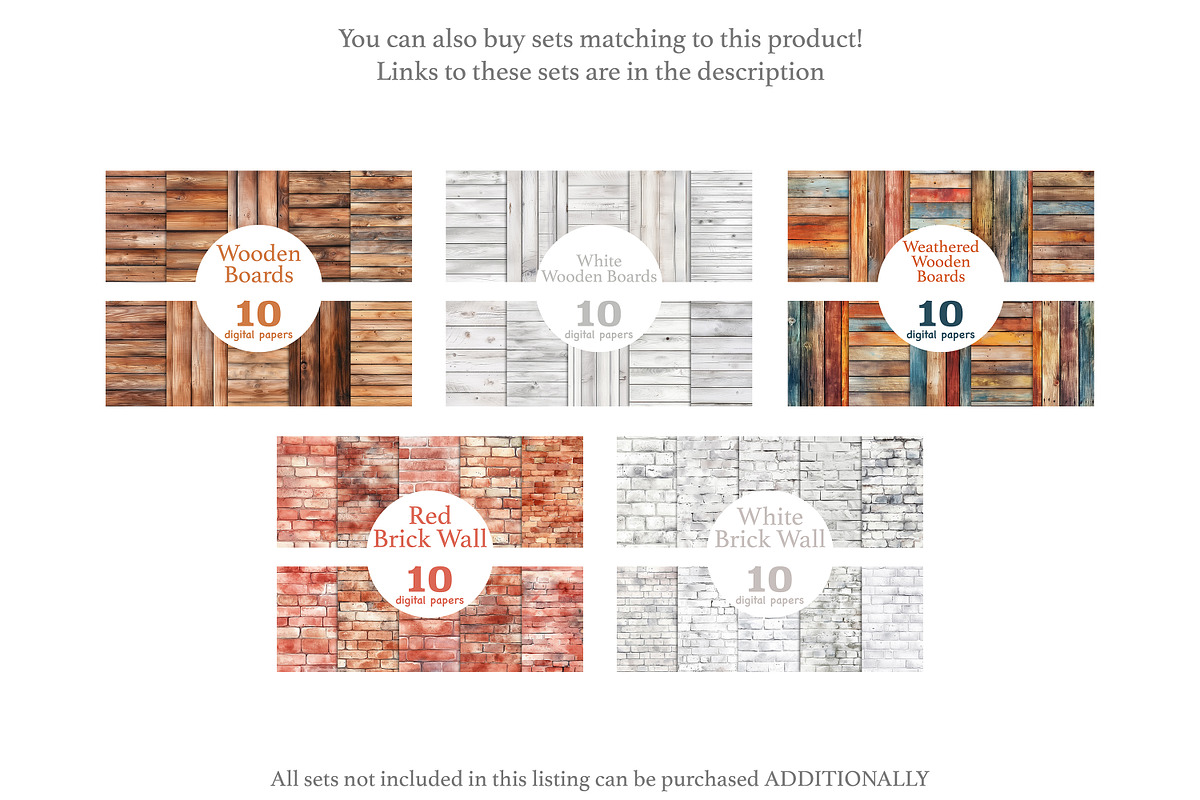 Wooden Boards Digital Papers, a Pattern Graphic by GlamArtZhanna (Photo 2 of 4)